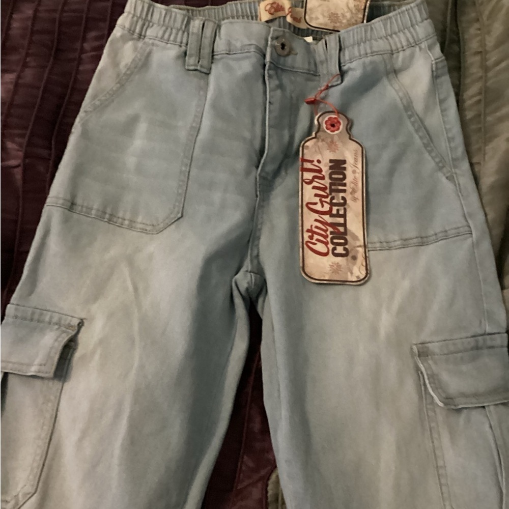 Women's Straight Leg Jeans - Light Blue - Picture 2 of 6